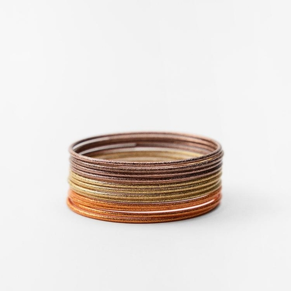 ZARA PACK OF MULTICOLOURED BRACELETS - Picture 2 of 6